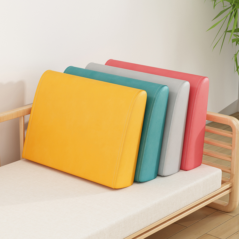 定制沙发靠背垫实木后靠垫布艺靠枕客厅海绵芯高密度定做床头软包