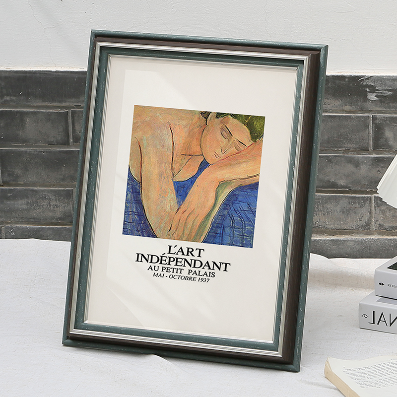 复古20寸相框大挂墙拼图框3040画框装裱定制18寸16定制a3海报4K