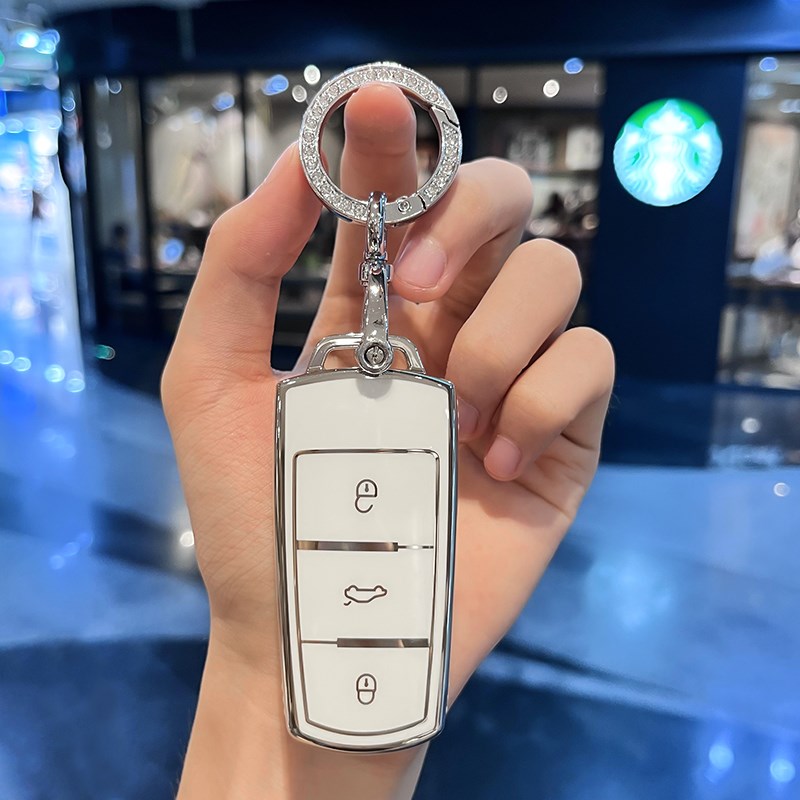 适用大众迈腾钥匙套新老款cc迈腾b7l新帕萨特蔚揽汽车钥匙包壳扣