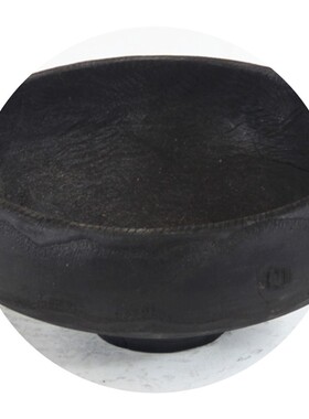 厂家销售纯手工制作黑色碳化木质托盘摆盘水果零食盘居家装饰器皿