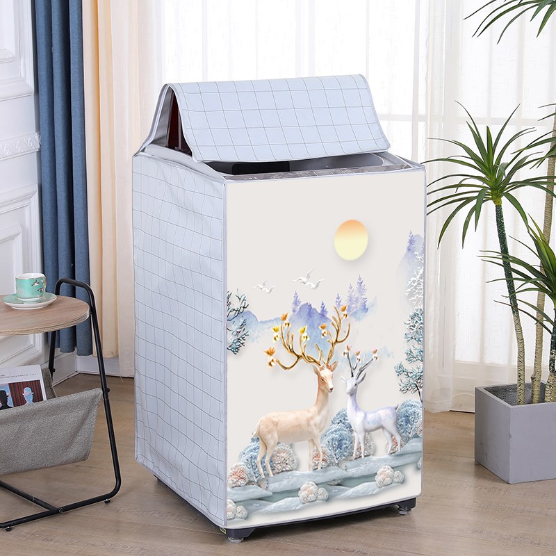 加厚防水洗衣机罩防尘罩上开盖防溅水洗衣机防晒罩套防洗澡水罩