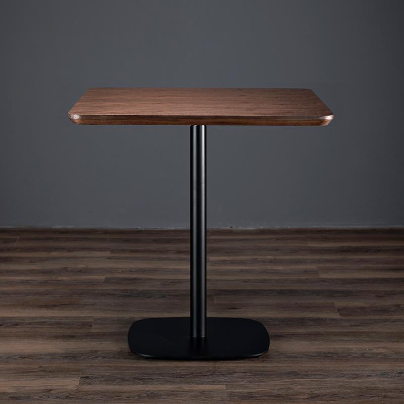 德宜客北欧餐桌家用正方形桌子餐厅咖啡桌商用休闲会议洽谈小方桌