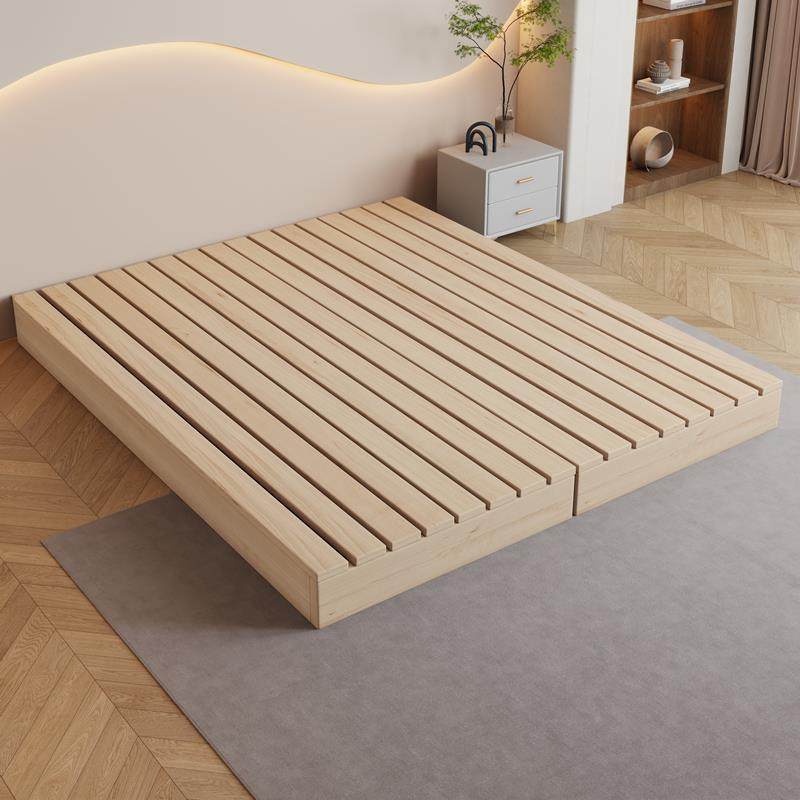 XXU榻榻米床架潮排骨实木透气床板落矮床床民宿硬地床防垫撑地台