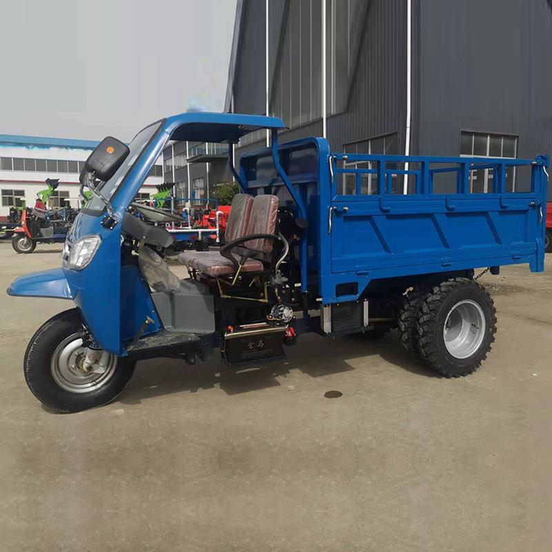 农用柴油自卸三轮车马力工程工地自卸翻斗车柴油三轮运输车