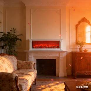 彷真火焰灯假火焰壁炉灯摆件炭火焰气氛灯火炉装饰客厅气氛灯圣诞