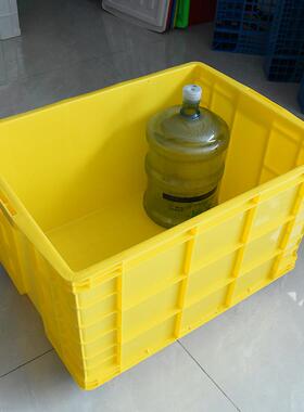 富立卡塑料周箱加厚转780箱带大号可配轮红黄蓝盖绿XSL白色五塑胶