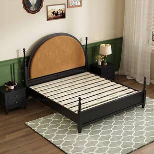 美式复古床家20430用主卧室高木端1大气.8m双床中古风实人床法式