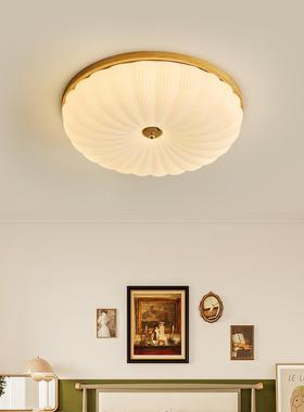 吸顶卧灯室灯中古复古美新中式式创意个实木法式护眼书房WNE灯性