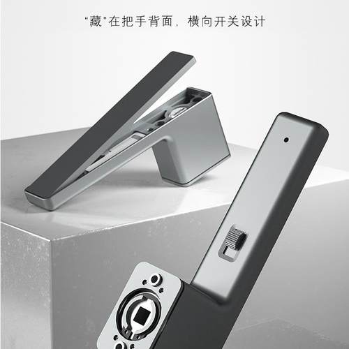 油生风极简锁卧室奶磁吸静音室内木门门BNE房间门锁家用卫间一字