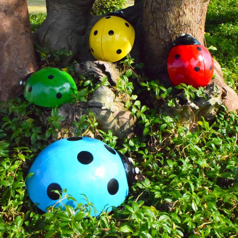 别花园庭院户外动物装饰昆虫园墅景J-G5220甲观仿真树脂虫七星林