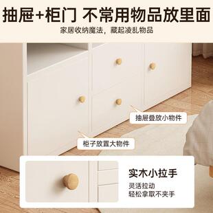 矮书柜储物柜一体靠墙置物柜985客厅边儿隔断墙柜床边柜幼园飘窗
