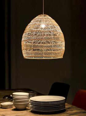 日式吊灯餐厅吧台室卧室书房灯民茶藤中编AL-65457式田园宿榻榻米