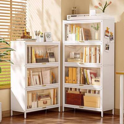 钢制矮柜翻柜橱柜柜SVG防门尘带落地书柜置物儿门童家用办公柜