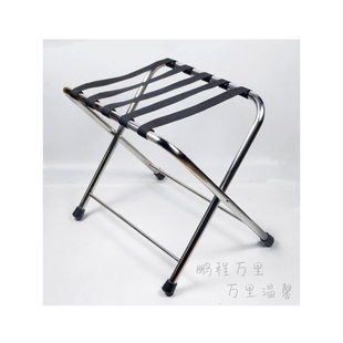 不锈钢酒店客房行李架置物架宾馆客房折叠衣物架放行李箱架子