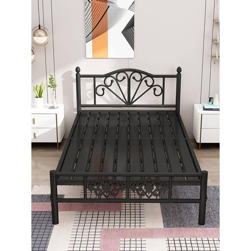 c加sF76HJS87单人折叠床家用板1.2米午休简易床便固携铁艺床办公