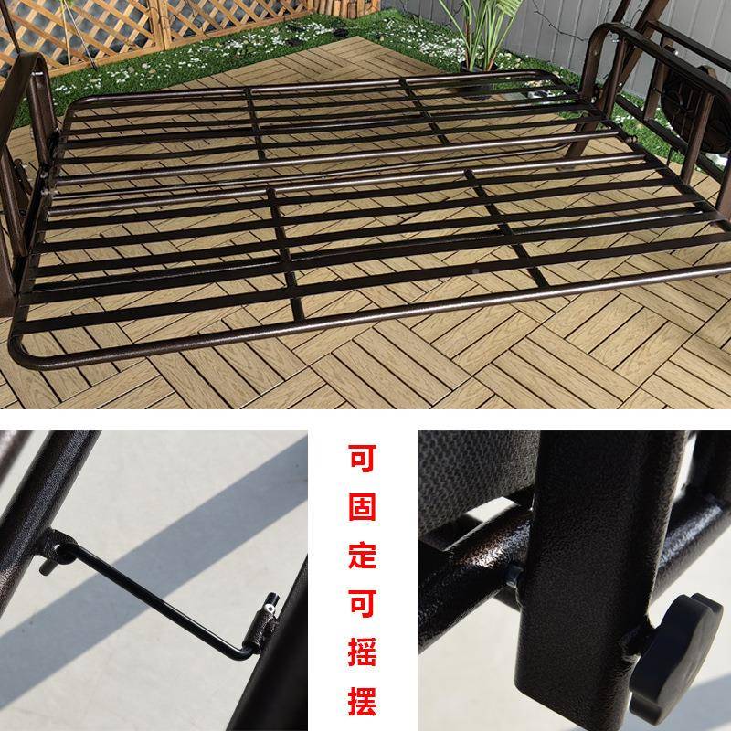 JF-3122T厂家直供户外秋千床吊椅庭花园露天阳台休床吊闲三人躺院