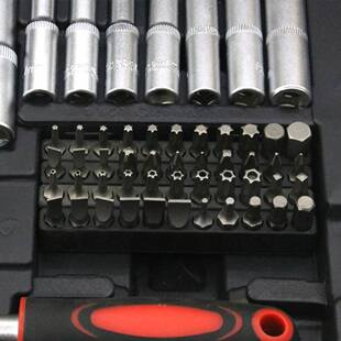 215件套套筒套装多功能汽车修理维修工具箱机械修理套筒汽修组套