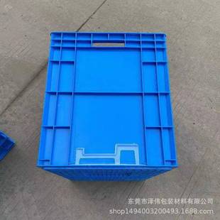 EU4RHQ644塑胶物料箱长方形金配件塑料五箱60 450带盖周转箱 4000