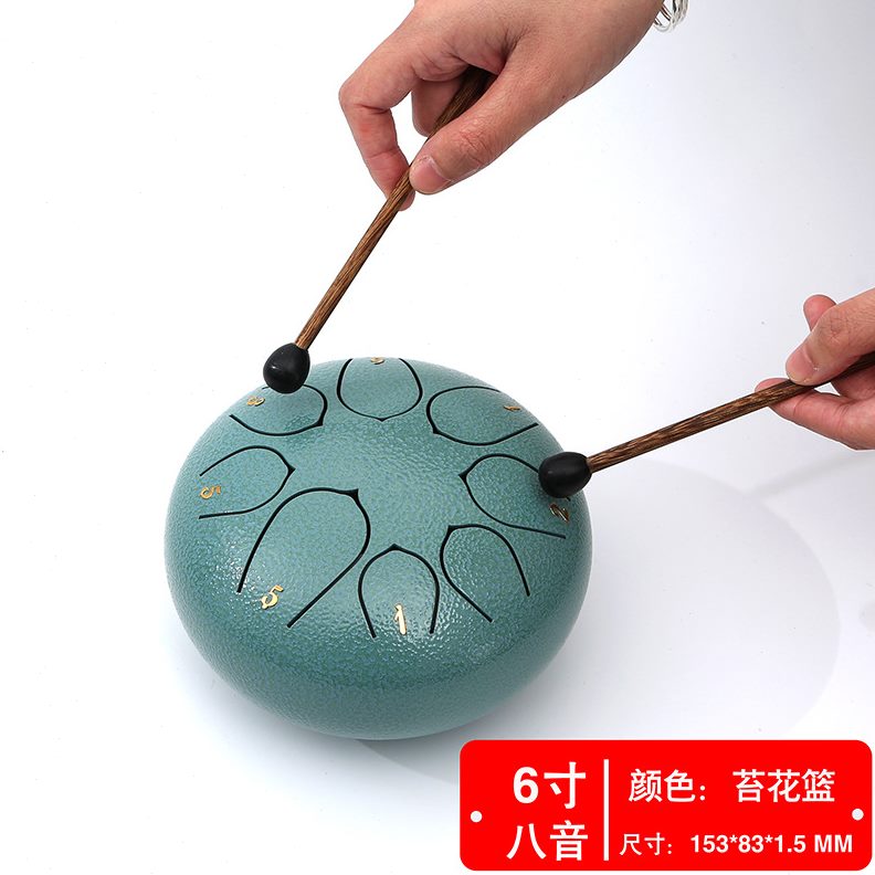 源头厂家6寸8音11音空灵鼓乐器色空鼓梵音鼓忘尘鼓忘忧鼓莲花鼓