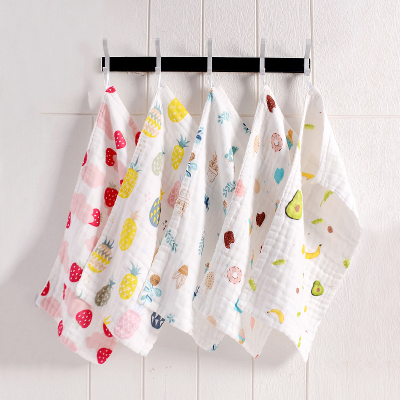 婴儿洗脸巾洗澡巾纱布毛巾纯棉