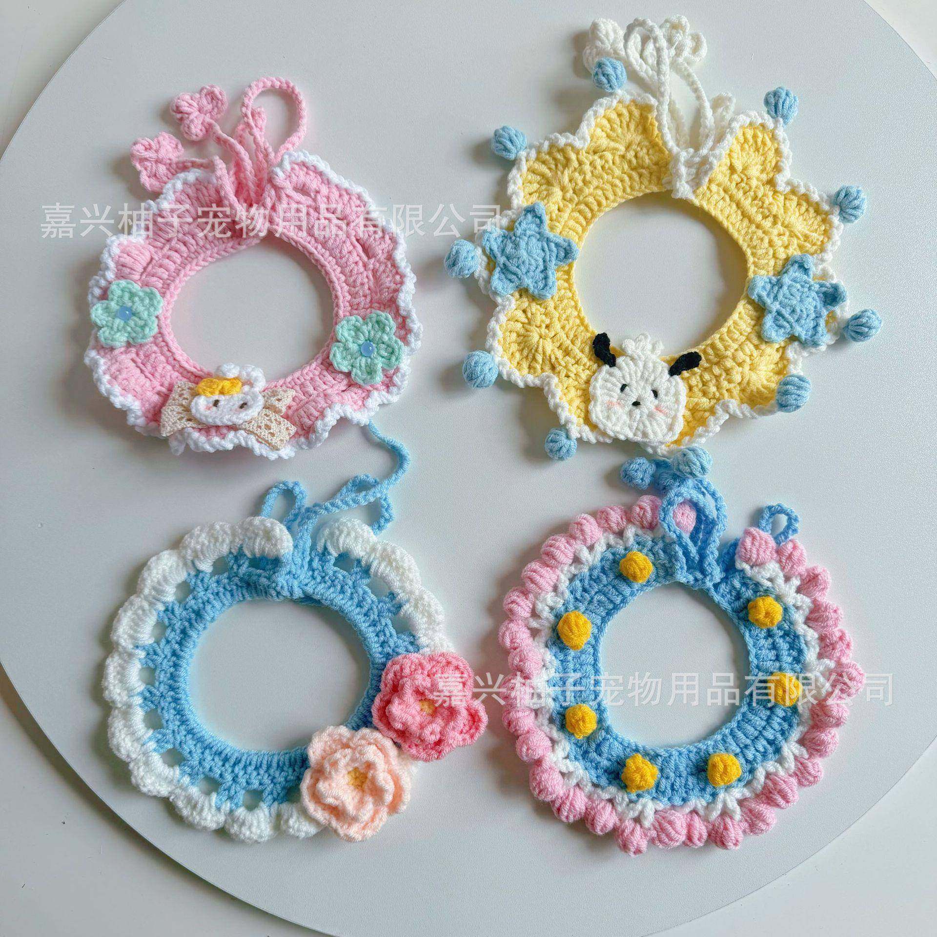 原创宠物毛线围脖领结项圈猫咪狗狗领花项圈可爱项圈饰品猫口水巾,宠物/宠物食品及用品,项圈/肩带,淘宝优惠券,粉丝福利购,淘宝优惠卷