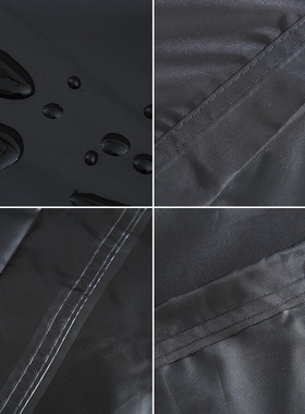 420D牛津布黑色防尘防潮双人椅罩家具罩 户外防水防雨沙发罩