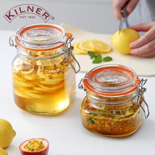 密封罐英国kilner玻璃食品储物罐泡菜坛子柠檬蜂蜜瓶带盖防潮罐子