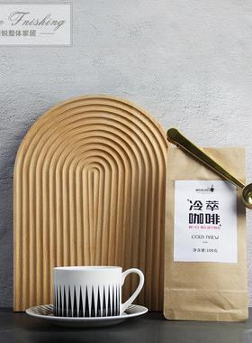 样板房厨房英文菜谱操作台橱柜装饰品咖啡豆仿真蛋糕面包食物道具