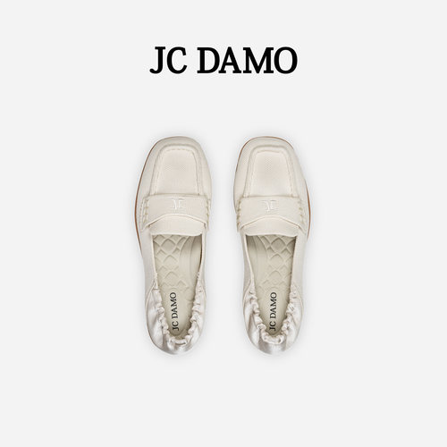 JCDAMO春夏飞织百搭慵懒乐福鞋