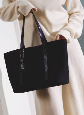 JC DAMO 2025秋新款飞织轻量托特包女大容量通勤包多隔层单肩包