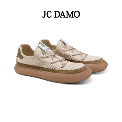 JCDAMO飞织透气厚底休闲鞋