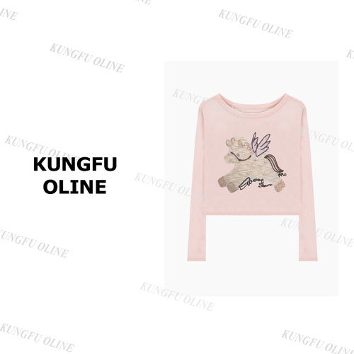 【小马防晒薄款】CT118-55薄春夏季款卡通印花百搭长袖上衣