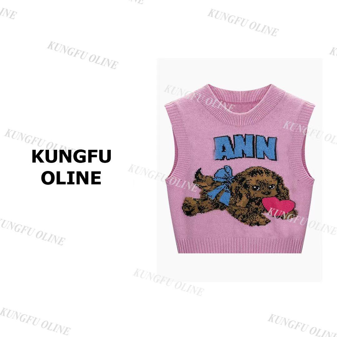 【小狗马甲毛衣】MJ13-45圆领秋季穿搭衣百搭休闲短款上衣,女装/女士精品,T恤,淘宝优惠券,粉丝福利购,淘宝优惠卷