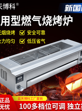 蓝天博科火焱神商用无烟烧烤炉子夜市户外摆摊烤肉串面筋生蚝PXB