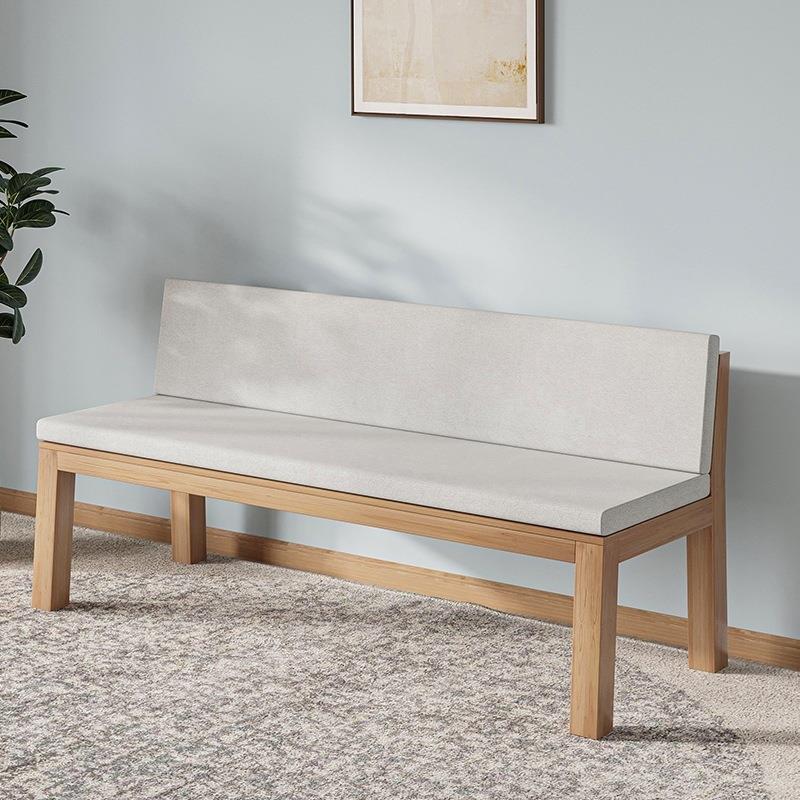 木靠背长854椅家用客厅休闲双人沙椅条阅读椅发软包长实凳简约长