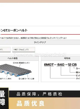 UNITTA优霓塔传动皮带162-3GT-61656-EV8YU340-5GT-15