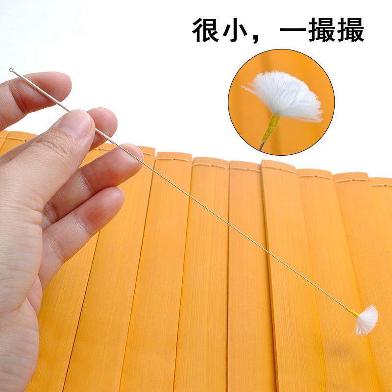 扬州天艺牌掏耳朵工具专业采耳工具-银针黄线小小头鹅毛棒单根