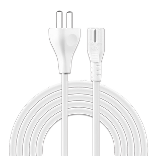 适用于小米米家喷墨连供打印一体机电源线适配器AC220V供电连接线8八字尾2两圆孔口MJPMYTJHT01配件1.5米3米