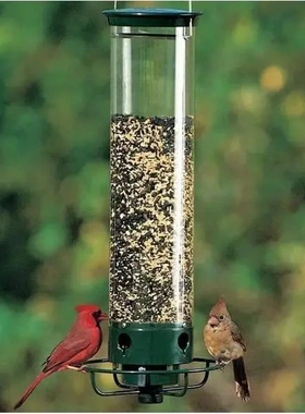 新品Hummingbird House 户外庭院铁艺喂鸟器悬挂式喂食可旋转