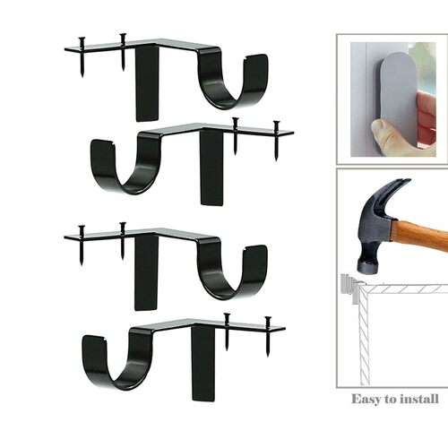 窗帘杆托架 罗马杆支架双帘杆托架 Curtain Rod Brackets