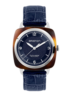 BRISTON CLUBMASTER LEGEND 传奇系列玳瑁框蓝盘蓝带HMS机械表