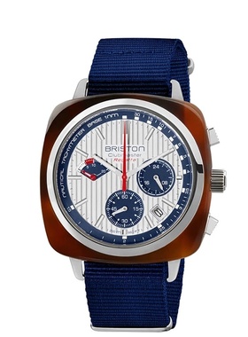 BRISTON 法国进口 CLUBMASTER REGATTA 深蓝表带帆船赛系列手表