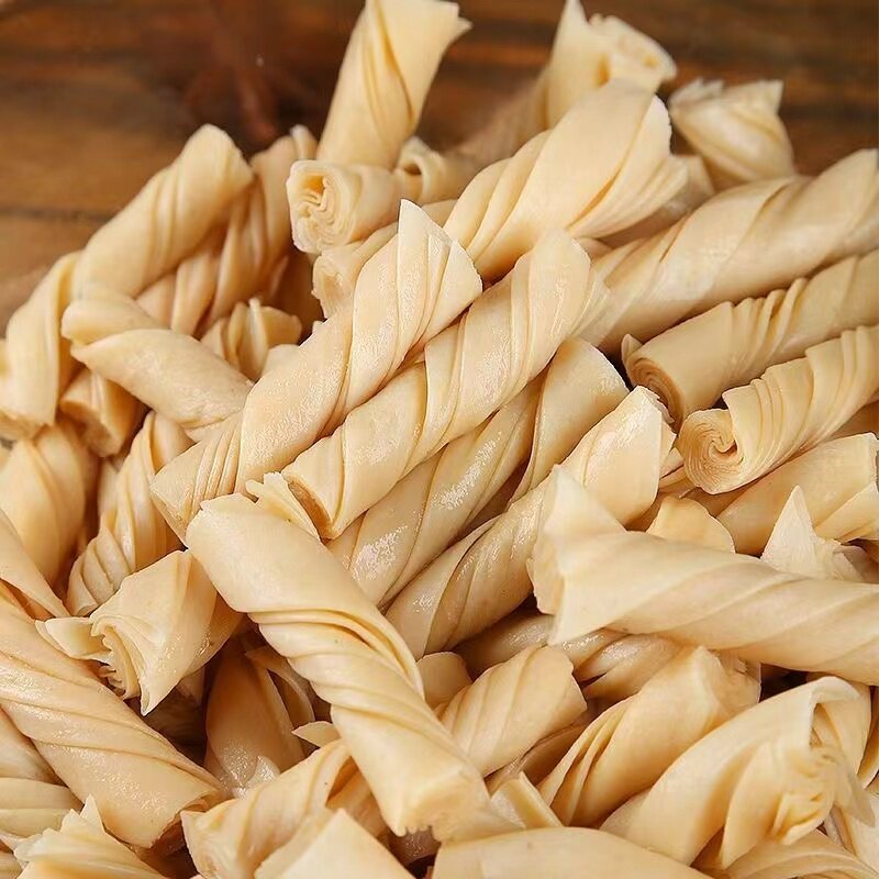 豆筋豆棍豆制品干货豆皮卷大豆素肉人造肉凉拌火锅麻辣油炸豆肠串