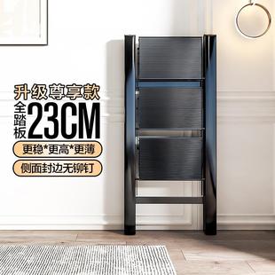 格美居梯子家用多功能加厚铝合金折叠人字梯加宽踏板伸缩楼梯爬梯