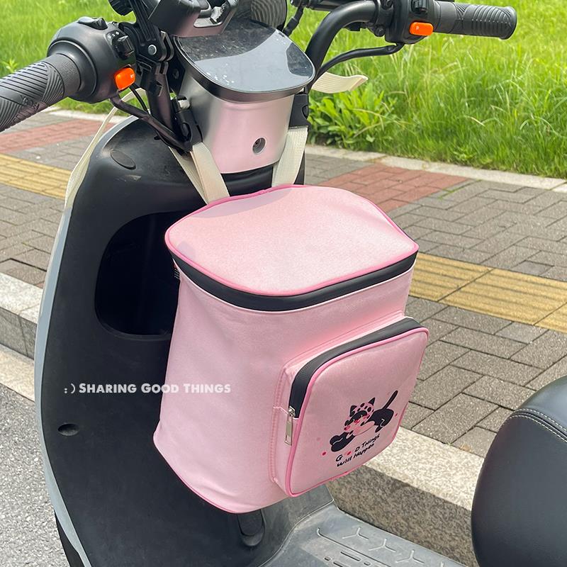 电动车前置挂物包置物兜电瓶自行车头盔充电器收纳大容量储物包