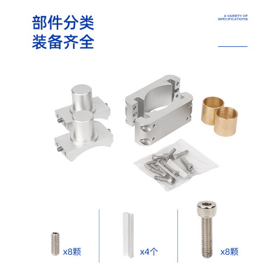 SC标准气缸附件TCKZ快装式中间耳轴快装中摆无需拆卸气缸应急中摆
