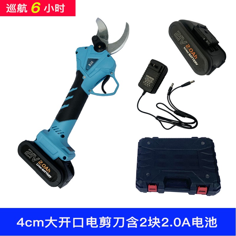 现货新式伸缩加长款电剪刀果树充电式无线电动修枝剪锂剪树枝高空