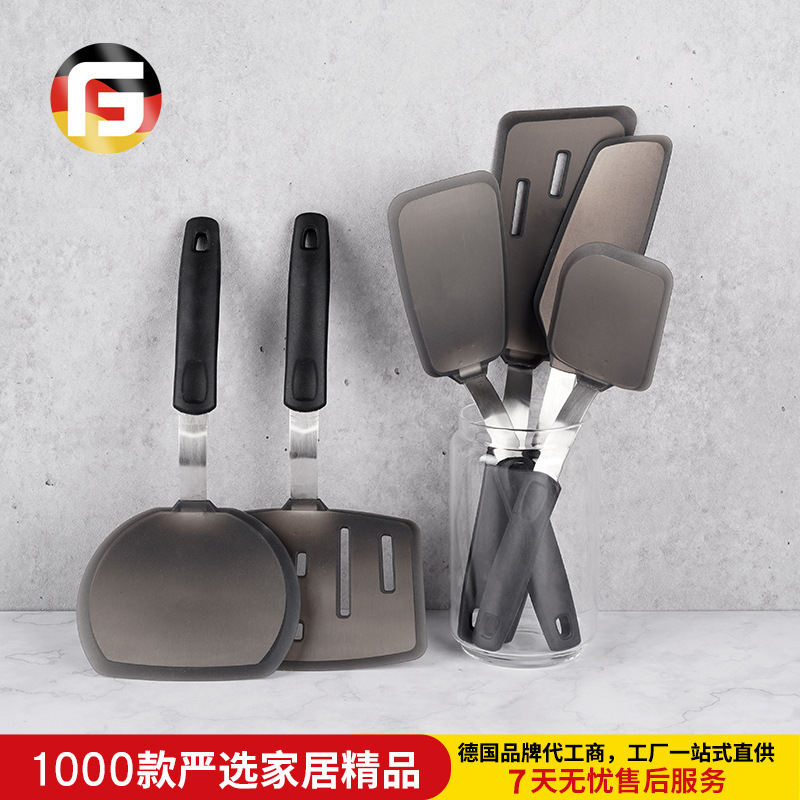硅胶套装6件套手柄煎鱼铲铲硅胶铲家用厨房用具烹饪厨具用品