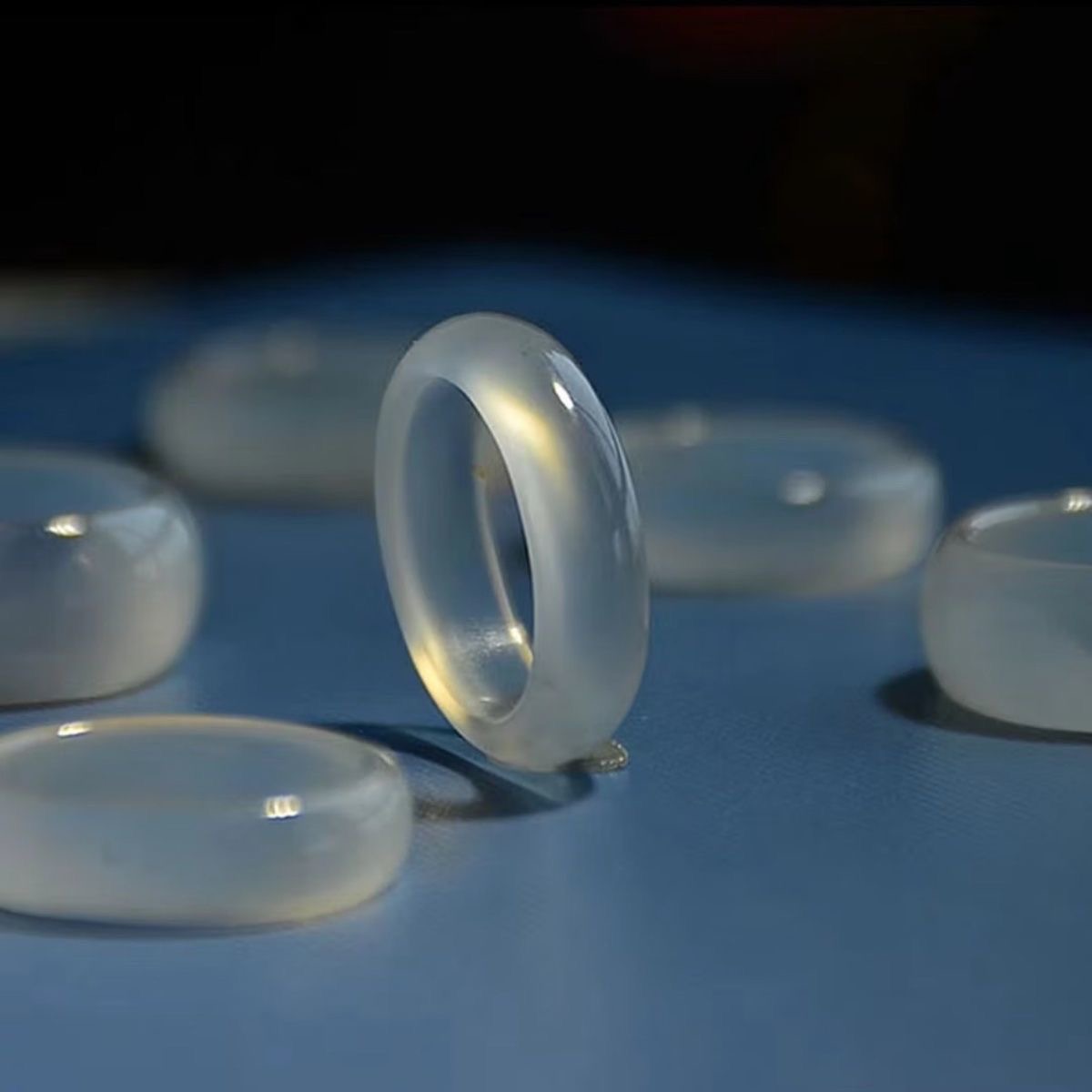 天然玛瑙戒指红玉髓戒子水晶白黄黑绿玛瑙男女情侣款指环