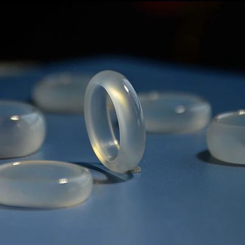 天然玛瑙戒指红玉髓戒子水晶白黄黑绿玛瑙男女情侣款指环